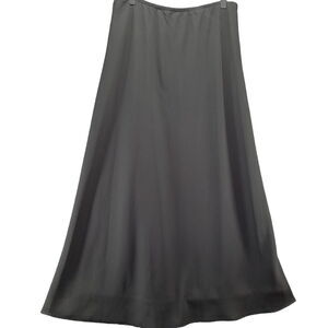 MSK Womens Skirt Black Size XL 100% Polyester Elastic Waist A-Line Stretch